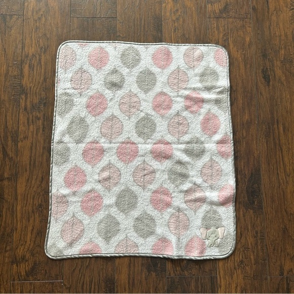 Pink and Gray Baby Blanket - Picture 1 of 7
